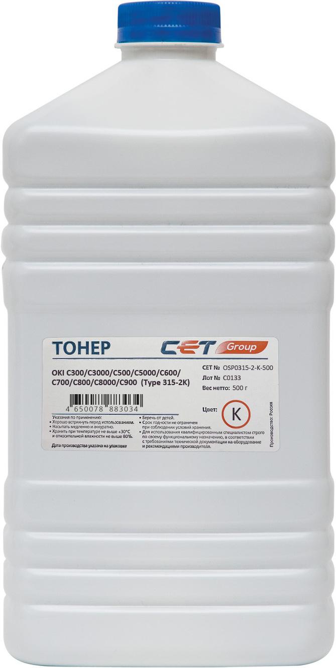 Тонеры и девелоперы Тонер Type 315-2 для OKI Pro9431, C300/C3000/C500/C5000/C600/C700/C800/C8000/C900 series (Japan) Black, 500г/бут, (унив.), OSP0315-2-K-500