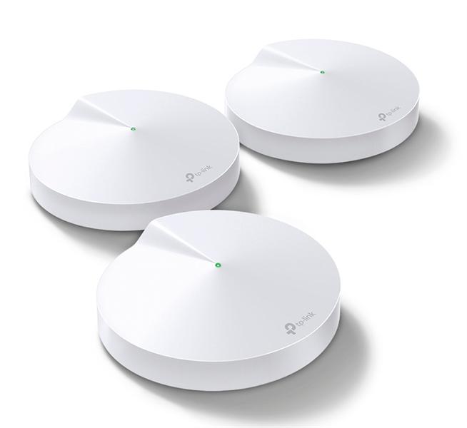  TP-Link Deco M9 Plus(3-pack), AC2200 Трёхдиапазонная домашняя Mesh Wi-Fi система, 3 устройства, до 400 Мбит/с на 2,4 ГГц + до 867 Мбит/с на 5 ГГц, 8 встр. антенн, 2 гиг. порта (WAN/LAN), 1xUSB 2.1