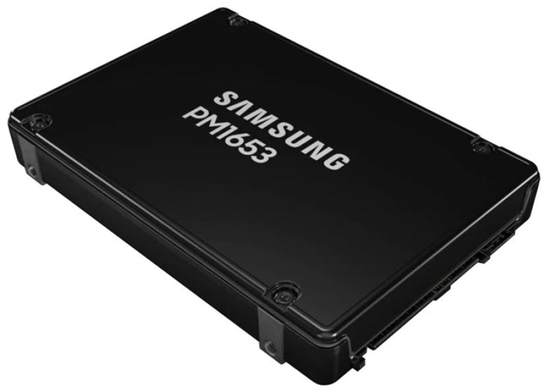 Твердотельный накопитель Samsung Enterprise SSD, 2.5"(SFF), PM1653, 7680GB, SAS, 24Gbps, R4200/W3700Mb/s, IOPS(R4K) 770K/135K, MTBF 2M, 1DWPD/5Y, OEM