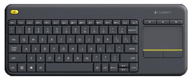 Клавиатура Logitech Wireless Keyboard K400 Plus, Black, [920-007147]