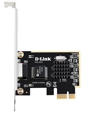 Сетевая карта D-Link DGE-562T/A2A, PCI-Express Network Adapter with 1 100/1000/2.5GBase-T RJ-45 port.802.1Q VLAN, 802.3x Flow Control, Jumbo frame 9,8K, 802.1p QoS, Wake-On-LAN, EEE 802.3az, Microsoft Windows 10 3