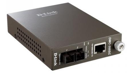 Медиаконвертер D-Link DMC-300SC/D8A, Media Converter with 1 10/100Base-TX port and 1 100Base-FX port.Up to 2km, multi-mode Fiber, SC connector, Transmitting and Receiving wavelength: 1310nm.