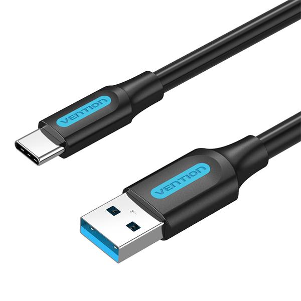 Переходник Vention USB 3.0 A Male to C Male Cable 1M Black PVC Type