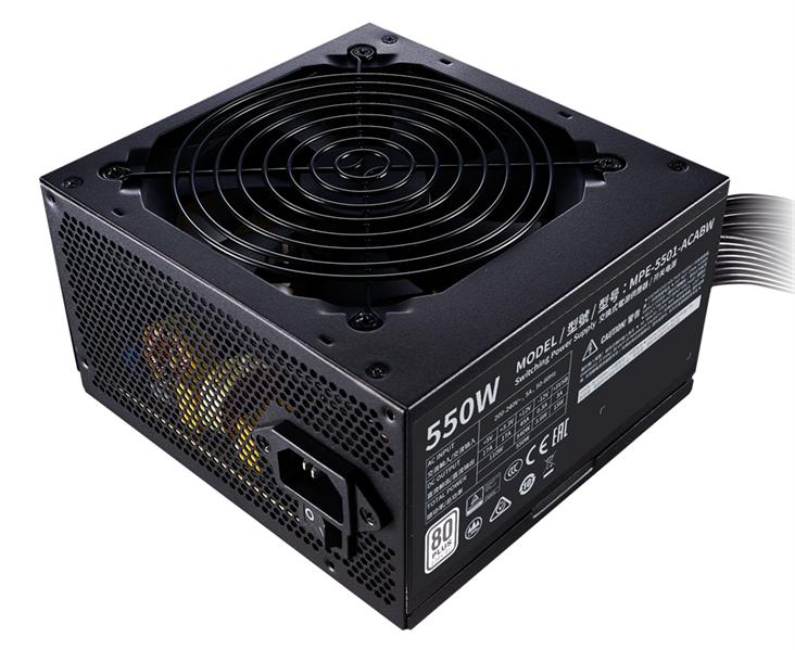 Блок питания Cooler Master MWE White, 550W, ATX, 120mm, 6xSATA, 2xPCI-E(6+2), APFC, 80+ Standard