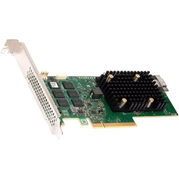 Контроллер Broadcom/LSI 9560-8I SGL (05-50077-01) (PCIe 4.0 x8 LP) Tri-Mode SAS/SATA/NVMe 12G, RAID 0,1,5,6,10,50,60, 8port(1*int SFF8654), 4GB Cache, 3908ROC, RTL, 1 year