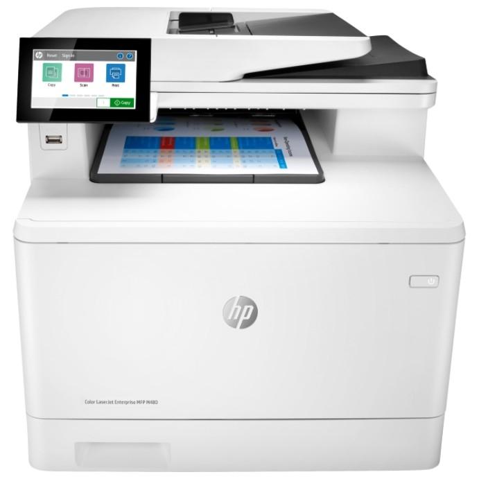 Многофункциональное устройство лазерное HP Color LaserJet Enterprise MFP M480f (p/c/s/f, A4, 600x600 dpi, 27(27)ppm, 2Gb, 2trays 50+250, ADF 50, Duplex, USB/GigEth, 1y warr, cart. in box B 2400, CMY 2100, repl. CZ272A)