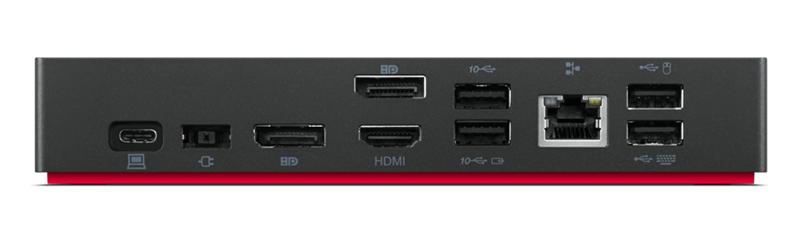 Док-станция Lenovo USB-C Dock  (2x DP, 1x HDMI, 3x USB 3.1, 2x USB 2.0, 1x USB-C, 1x RJ-45, 1x Combo Audio Jack 3.5mm)
