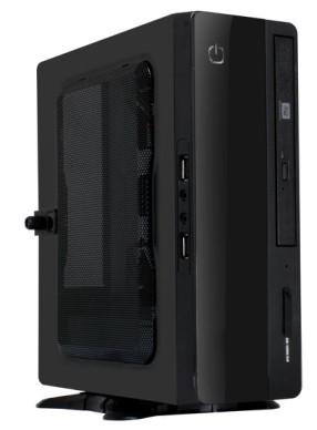 Корпус Slim Case Powerman EQ101BK PM-200ATX  2*USB 3.0,Audio, miniATX