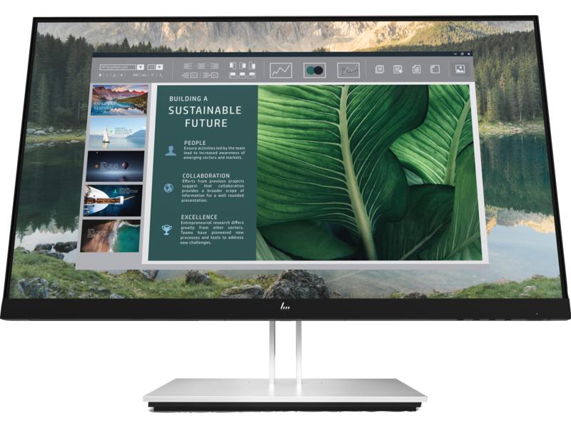 Монитор HP E24u G4 23,8 Monitor 1920x1080, 16:9, IPS, 250 cd/m2, 1000:1, 5ms, HDMI, USB-C, USB, DisplayPort, 50/60 Hz, Silver (нет евровилки, опция)