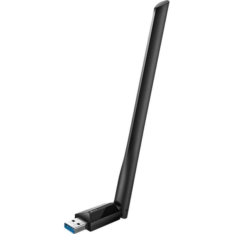 TP-Link Archer T3U Plus, AC1300 Двухдиапазонный Wi Fi USB адаптер высокого усиления, до 400 Мбит/с на 2,4 ГГц + до 867 Мбит/с на 5 ГГц, 1 внешняя антенна, USB 3.0