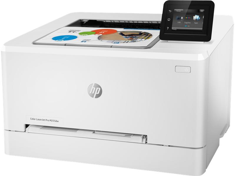 Принтер HP Color LaserJet Pro M255dw (A4,  600x600dpi,21(21) ppm, 256 Mb,Duplex,WiFi /USB 2.0/GigEth2 trays 1+250,1y warr, cartridges 700 b &800 cmy pages in box Repl. T6B60A)