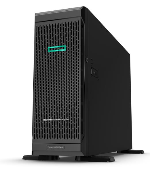 Сервер ProLiant ML350 Gen10 Silver 4208 Tower(4U)/Xeon8C 2.1GHz(11MB)/1x16GbR1D_2933/P408i-aFBWC(2Gb/RAID 0/1/10/5/50/6/60)/noHDD(8/24up)SFF/noDVD/iLOstd/6NHPFans/4x1GbEth/1x800W(2up)