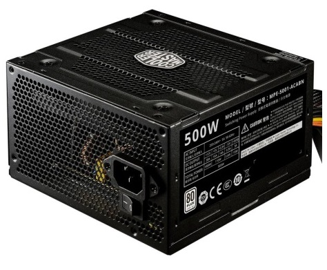 Блок питания Cooler Master Elite V4, 500W, ATX, 120mm, APFC, 80 Plus, ErP 2014