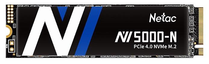 Ssd накопитель Netac SSD NV5000-N 500GB PCIe 4 x4 M.2 2280 NVMe 3D NAND, R/W up to 4800/2700MB/s, TBW 320TB, without heat sink