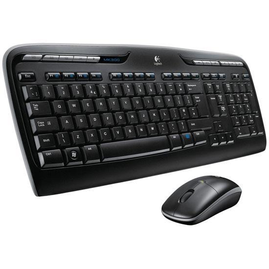 Клавиатура+мышь Logitech Wireless Desktop MK330, (Keybord&mouse),  USB, Black, [920-003995]