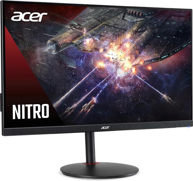 Монитор 27" ACER Nitro XV272UKVbmiiprzx  Black, 16:9, IPS, 2560x1440, 1 ms, 400cd, 170Hz, 2xHDMI(2.0) + 1xDP(1.2) + USB3.0x4 + USB-B(1up 4down) + Audio Out, 2Wx2, FreeSync Premium, HDR 400, hadj120