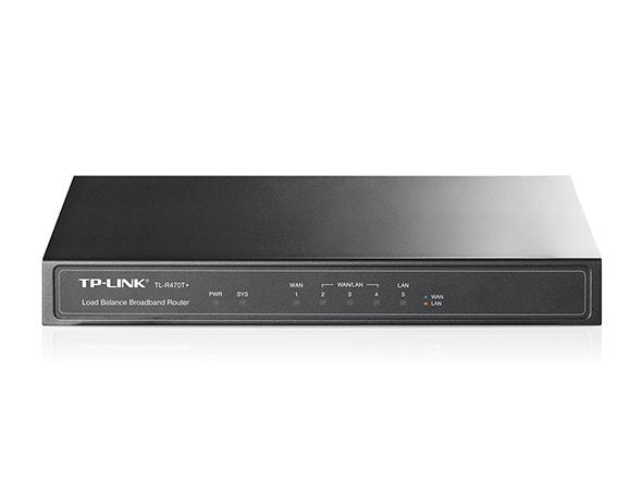  TP-Link TL-R470T+, 5-портовый Multi-WAN маршрутизатор для малого бизнеса и интернет-кафе