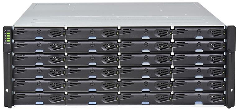 Система хранения данных Infortrend EonStor DS 2000 Gen2 4U/24bay 3.5", Dual controller subsystem 2x12Gb SAS EXP. Port, 8x1G iSCSI ports +2x host board, 2x2GB, 2x(PSU+FAN), 2x(SuperCap.+Flash), 1xRackmount(ESDS 2024R2C-B)