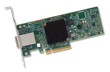 Контроллер Broadcom/LSI 9300-8E (H5-25460-00) (PCI-E 3.0 x8, LP, EXTERNAL) SGL SAS12G, 8port (2*extSFF8644), Каб.отдельно (аналог LSI00188/H5-25086-01), 1 year