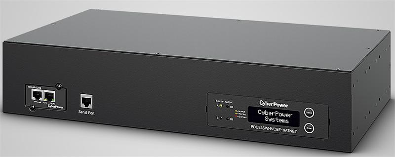 Панель питания распределительная CyberPower ATS PDU32SWHVCEE18ATNET 2U type, 32Amp, plug IEC 309 32A, (16) IEC 320 C13 (2) IEC 320 C19 -EOL