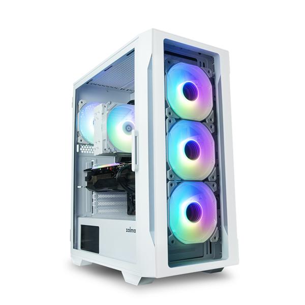 Корпус ZALMAN I3 NEO TG WHITE, ATX, WHITE, FRONT TG, WINDOW, 2x3.5", 3x2.5", 1xUSB2.0, 2xUSB3.0, FRONT 3x120mm RGB, REAR 1x120mm RGB