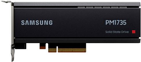 Твердотельный накопитель Samsung Enterprise SSD, HHHL, PM1735, 6400GB, NVMe, PCIe Gen4, R8000/W3800Mb/s, IOPS(R4K) 1500K/250K, MTBF 2M, 3DWPD/5Y, OEM, (analog MZPLL6T4HMLA-00005)