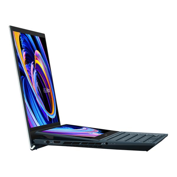 Ноутбук ASUS Zenbook Pro Duo UX582HM-H2069 Core i7-11800H/16Gb DDR4/1Tb SSD/OLED Touch 15,6" 3840x2160/GeForce RTX 3060 6Gb/WiFi6/BT/Cam/No OS/8CELL 92WH,SLEEVE,STYLUS,PALMREST,STAND/CELESTIAL BlUE