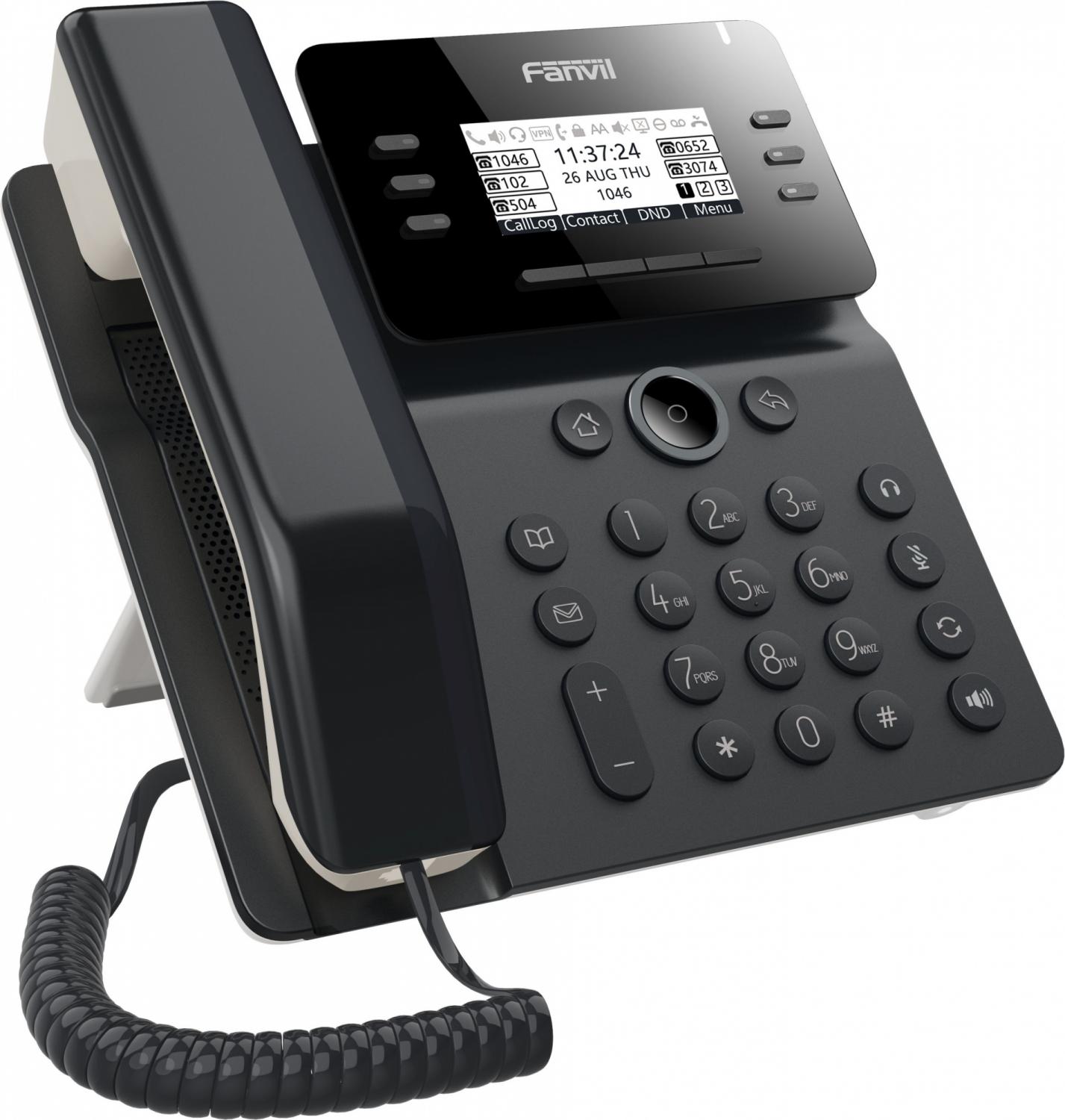  Fanvil IP-телефон,  2х- 10/100/1000, 20 SIP линий, 3 дисплея, 116 DSS клавиш, телефонная книга 2000 записей, микрофон