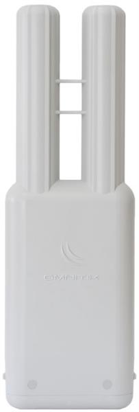 Точка доступа MikroTik OmniTiK 5 with 2 x 7.5dBi integrated 5GHz Omni antennas, High Gain Dual Chain 802.11an wireless, 600MHz CPU, 64MB RAM, 5x LAN USB, POE, PSU, pole mount, RouterOS L4 (оторвана часть коробки.)
