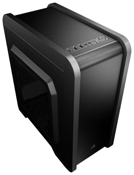Корпус Aerocool Qs-240, mATX, без БП, 1 x USB 3.0, 2 x USB 2.0, съемный фильтр от пыли для БП