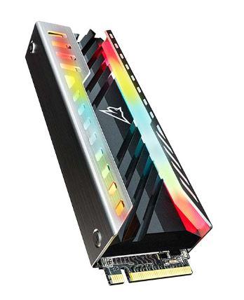 Ssd накопитель Netac SSD NV3000 RGB 500GB PCIe 3 x4 M.2 2280 NVMe 3D NAND SSD, R/W up to 3400/2000MB/s, TBW 300TB, with heat sink & RGB, 5y wty
