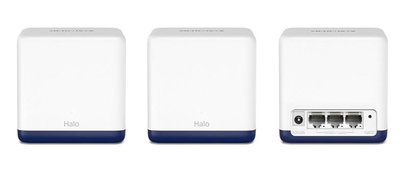  MERCUSYS AC1900 Домашняя Mesh Wi-Fi система, до 600 Мбит/с на 2,4 ГГц + до 1300 Мбит/с на 5 ГГц, 3 встроенные антенны, по 3 гигабитных порта на каждом устройстве (автоопределение WAN/LAN)
