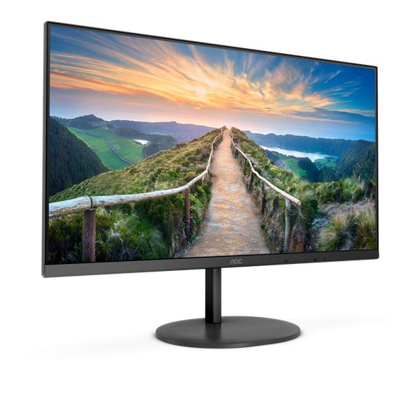 Монитор 23,8" AOC Q24V4EA 2560x1440 75Hz IPS LED 16:9 4ms HDMI DP 20M:1 1000:1 178/178 250cd Tilt Speakers Black