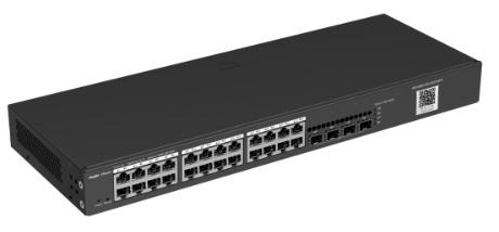 Коммутатор Reyee 24-Port Gigabit L2 Managed  Switch, 24 Gigabit RJ45 Ports, 4 SFP Slots, 19-inch Rack-mountable Steel Case