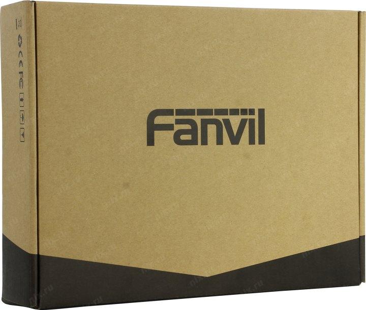  Fanvil IP телефон, 2xEthernet 10/100, LCD 128x48, 2 аккаунта SIP, G722, Opus, Ipv-6, порт для гарнитуры, книга на 1000 записей,блок питания