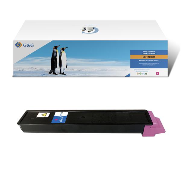 Тонер-картридж G&G toner cartridge for Kyocera FS-C8020MFP/8025MFP/8520MFP/8525MFP magenta 6 000 pages with chip TK-895M  1T02K0BNL0