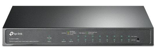 Коммутатор TP-Link 10-Port Gigabit Easy Smart Switch with 8-Port PoE+, 8 Gigabit PoE+ Ports, 2x Gigabit Non-PoE Ports, 1 Combo Gigabit SFP, 802.3at/af, 123 W