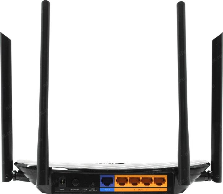 TP-Link Archer C6, AC1200 Двухдиапазонный Wi Fi роутер, до 300 Мбит/с на 2,4 ГГц + до 867 Мбит/с на 5 ГГц, 4 антенны, 1 гигабитный порт WAN + 4 гигабитных порта LAN