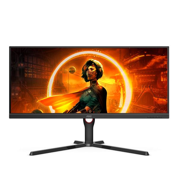 Монитор 34" AOC U34G3XM 3440x1440@144Гц VA LED 16:9 4(1)ms 2*HDMI DP Mega infinity DCR 3000:1 178/178 300cd HAS Tilt Swivel Speakers Black