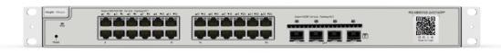 Коммутатор Reyee 24-Port Gigabit L2+ Managed Switch, 24 Gigabit RJ45 Ports, 4 SFP Ports,19-inch Rack-mountable Steel Case, Static Routing