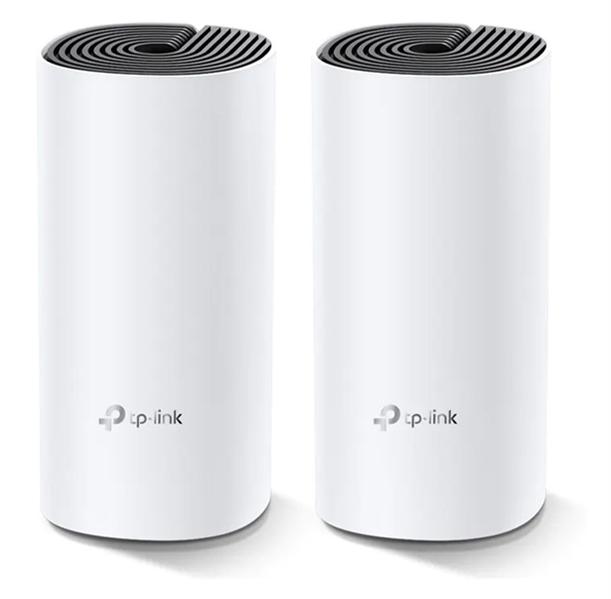  TP-Link Deco P9(2-pack), AC1200 Домашняя Mesh Wi-Fi система, 2 устройства, до 300 Мбит/с на 2,4 ГГц + до 867 Мбит/с на 5 ГГц + Powerline до 1000 Мбит/с, 2 встр. антенны, 2 гиг. порта (WAN/LAN)