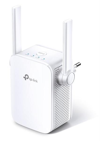  TP-Link RE305, AC1200 Усилитель Wi-Fi сигнала, до 300 Мбит/с на 2,4 ГГц + до 867 Мбит/с на 5 ГГц, 2 внешние антенны, 1 порт 10/100 Мбит/с, подключение к настенной розетке