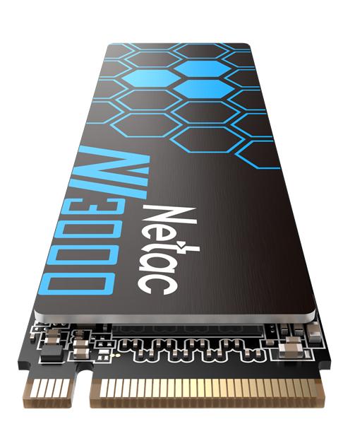 Ssd накопитель Netac SSD NV3000 250GB PCIe 3 x4 M.2 2280 NVMe 3D NAND, R/W up to 3000/1400MB/s, TBW 150TB, with heat sink, 5y wty