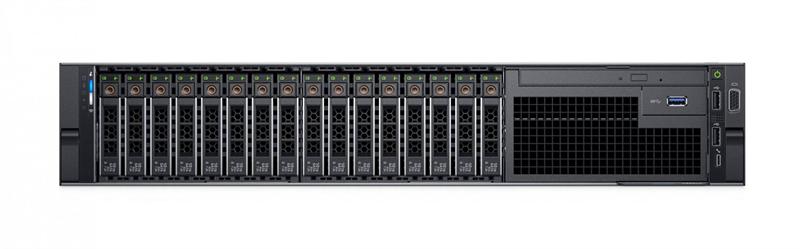Шасси серверное DELL PowerEdge R740 2U/ 16SFF/ 1xHS/ PERC H750 LP/ iDRAC9 Ent/ 4xGE/ noPSU / 3FH/ 4 std/ Bezel noQS/ Sliding Rails/ CMA/ 1YWARR