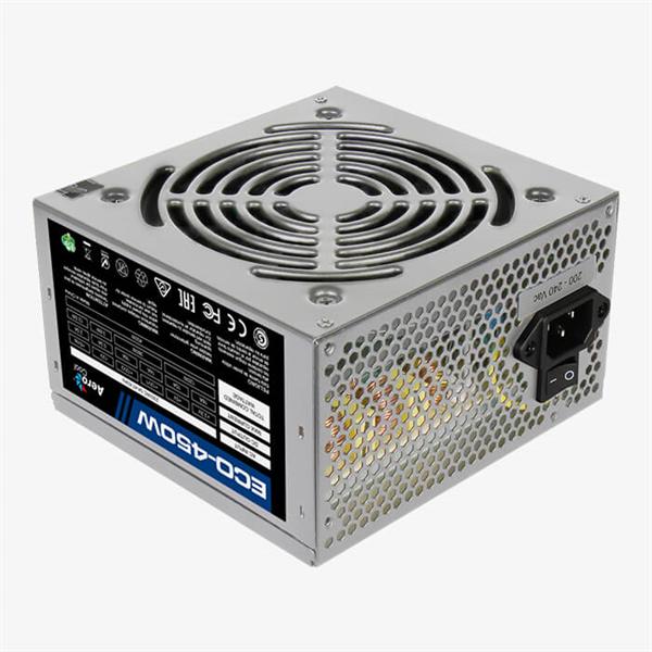 Блок питания Aerocool 650W Retail ECO-650W ATX v2.3 Haswell, fan 12cm, 400-mm cable, power cord, 20+4P, 12V 4+4P, 1x PCI-E 6+2P, 5x SATA, 3x PATA, 1x FDD