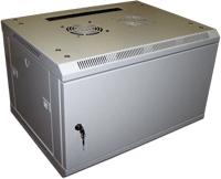  Шкаф настенный серии Pro, 3-секционный, 12U 600x600, стеклянная дверь