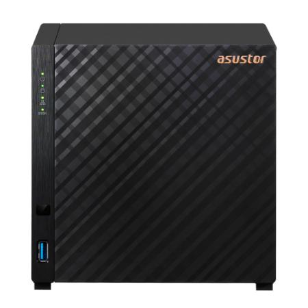 Cетевое хранилище ASUSTOR AS1104T 4-Bay NAS/CPU (2Core) 1.4GHz/1GBDDR4/noHDD,LFF(HDD,SSD)/1x1GbE(LAN)/2xUSB3.2/; 90IX01J0-BW3S00