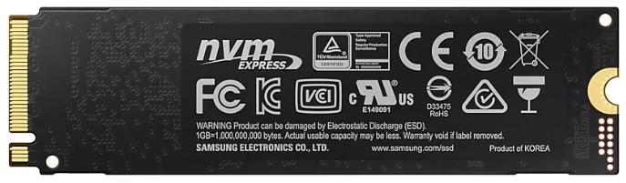Твердотельный накопитель SSD M.2 (PCI-E NVMe) 250Gb Samsung 970 EVO plus (R3500/W2300MB/s) (MZ-V7S250BW analog MZ-V7E250BW, MZ-V6E250BW) 1year