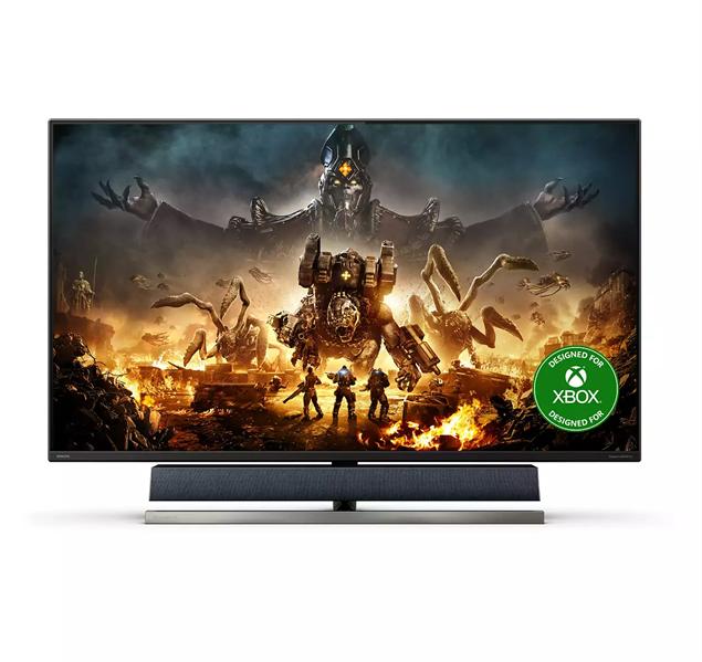Монитор 55" Philips 559M1RYV 3840x2160 120Гц VA Ambiglow 16:9 4ms 3*HDMI DP USB-C USB-B 4*USB 3.2 Mega Infinity DCR 4000:1 178/178 750(1200)cd  Tilt Speakers 2*20W+subwoofer Black