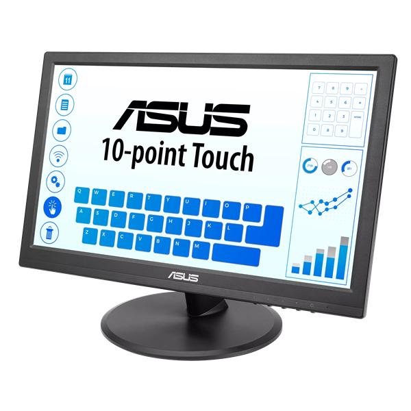 Монитор ASUS 15.6" VT168HR Touch LED, 16:9, 1366x768, 5ms, 220cd/m2, 100M:1, 90°/65°, D-SUB, HDMI, USB-B upstream, 60Hz, регул. наклона, VESA, Black, 90LM02G1-B04170 3 years